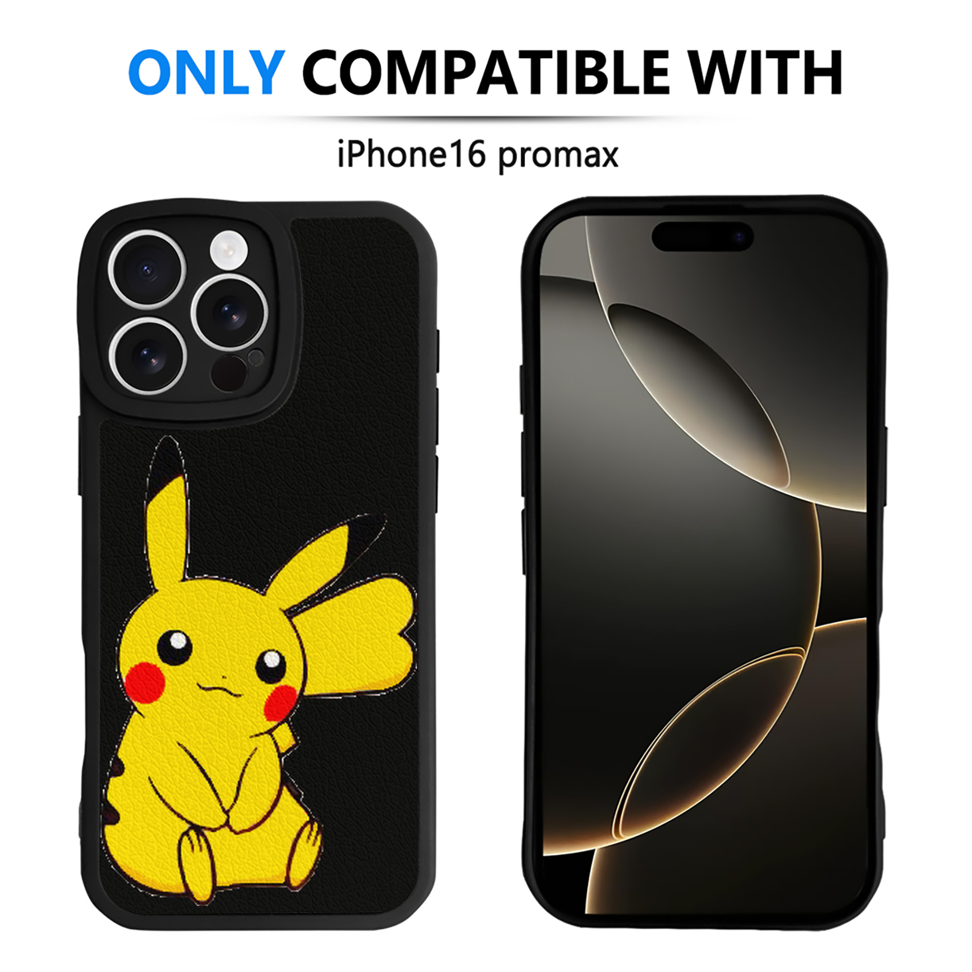 （画像用） ポケットモンスター Pokémon 【iPhone 16シリーズ対応】シリコンスマホケース（レザー調） 材質：シリコン